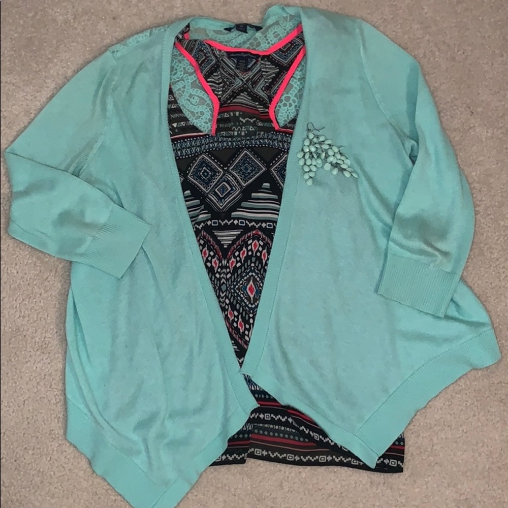 Mint cardigan